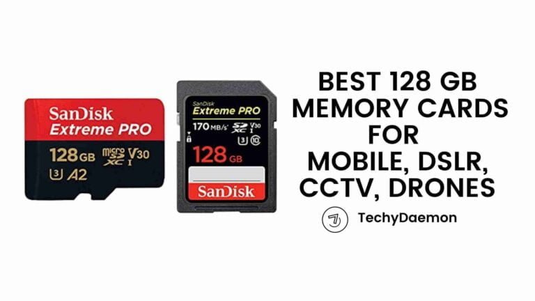 Best 128 GB Memory Card for Mobile, DSLR, CCTV, Drones in India