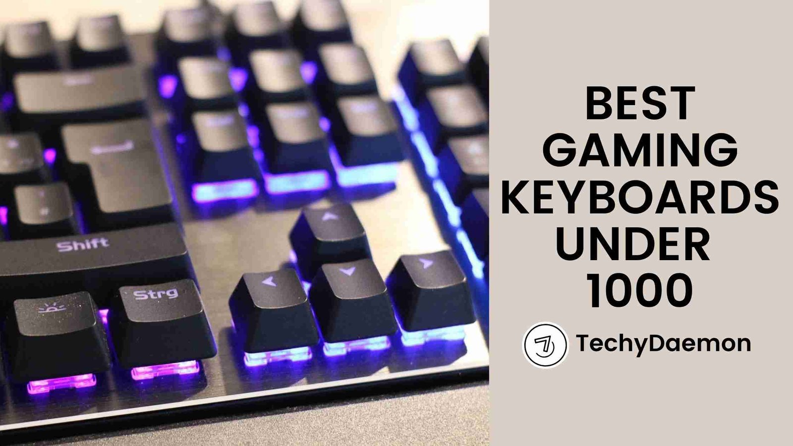 Futuristic Best Gaming Keyboards Under 1000 with Futuristic Setup